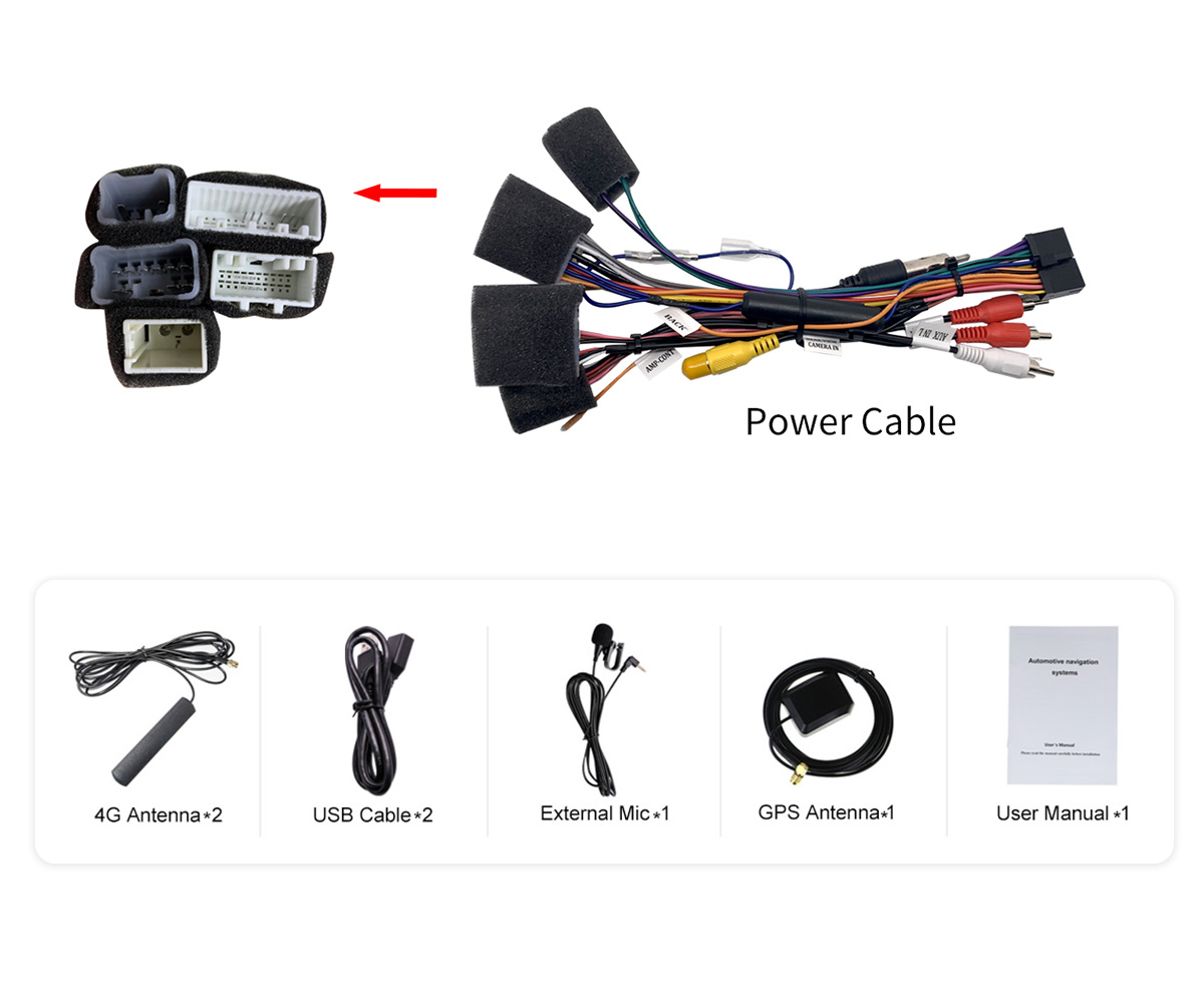  plug and play For Toyota CH-R radio system GPS Navi SWC